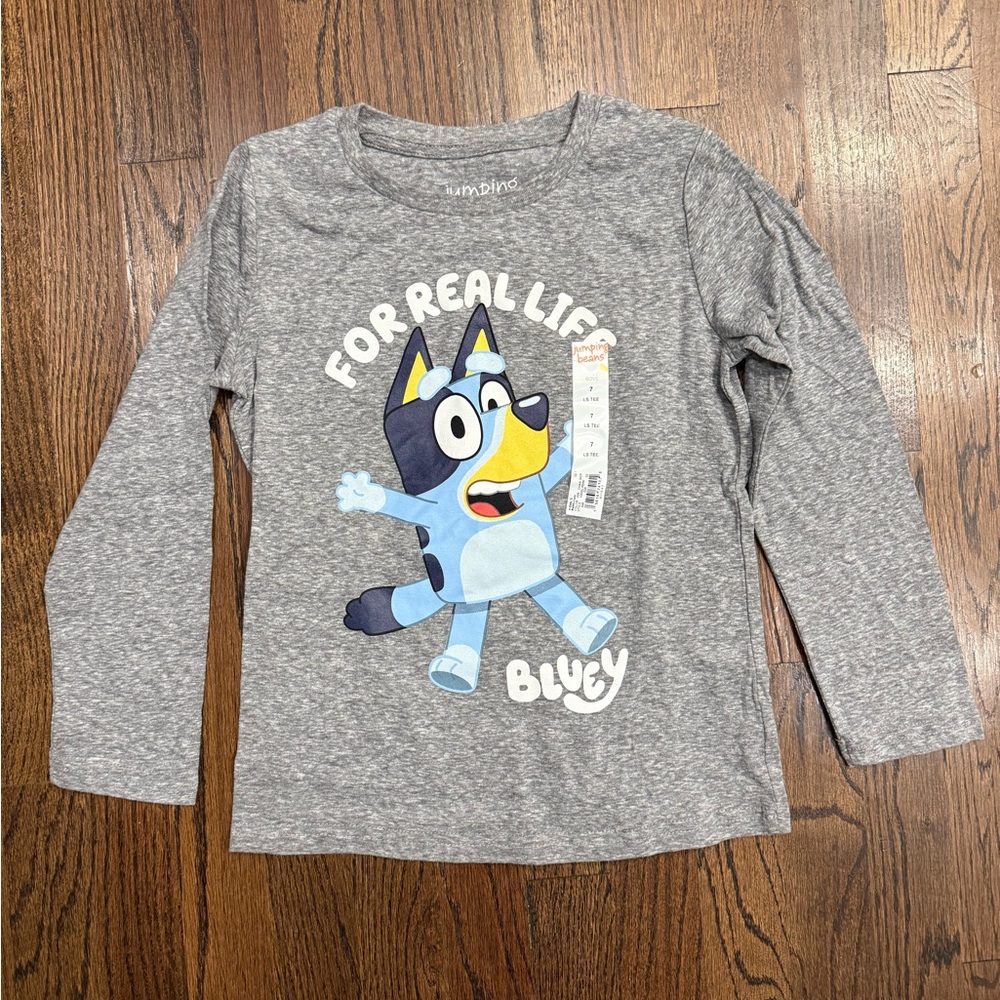 Jumping Beans Bluey For Real Life Long Sleeve Graphic Tee
